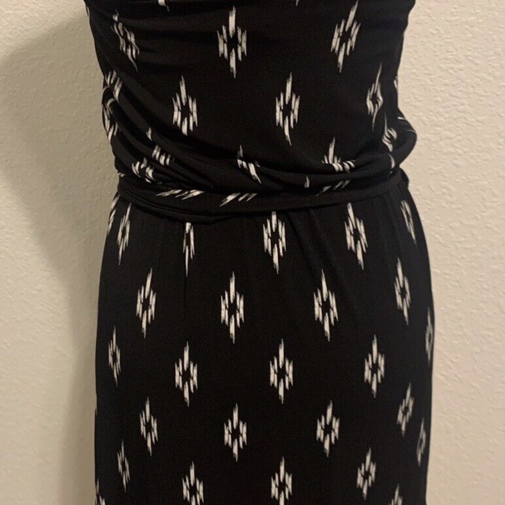 White House Black Market Geometric Print Strapless Party Sun Dress Women's XXS - Picture 5 of 13